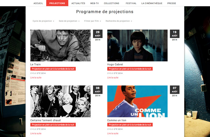 Présentation de la programmation de la Cinémathèque