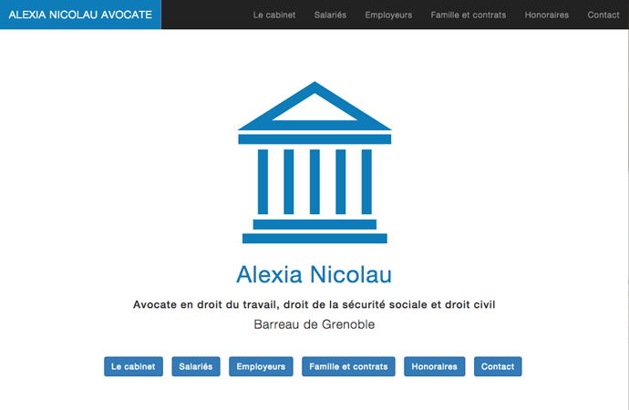 Page d'accueil du site