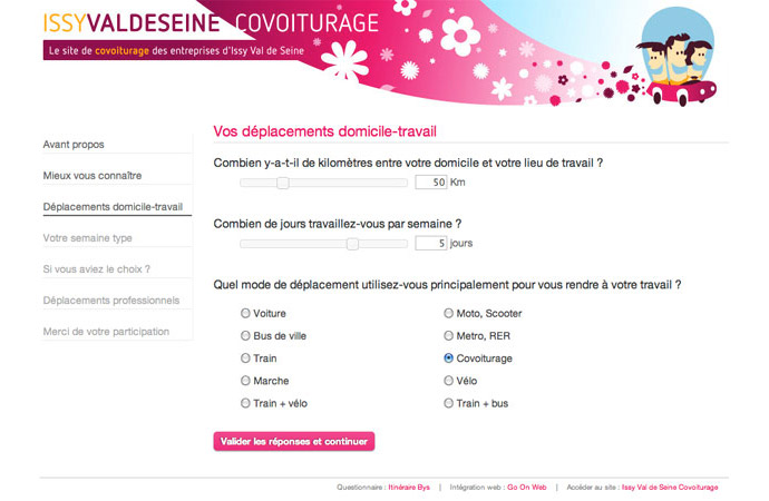 Accueil général du site public