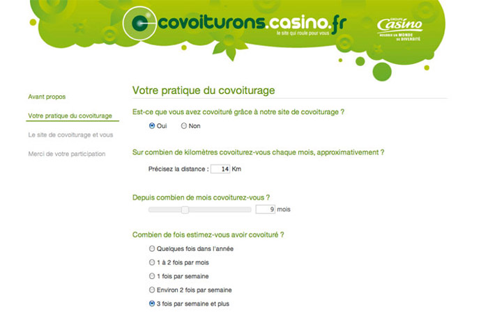 Page de contenu proposant informations et services