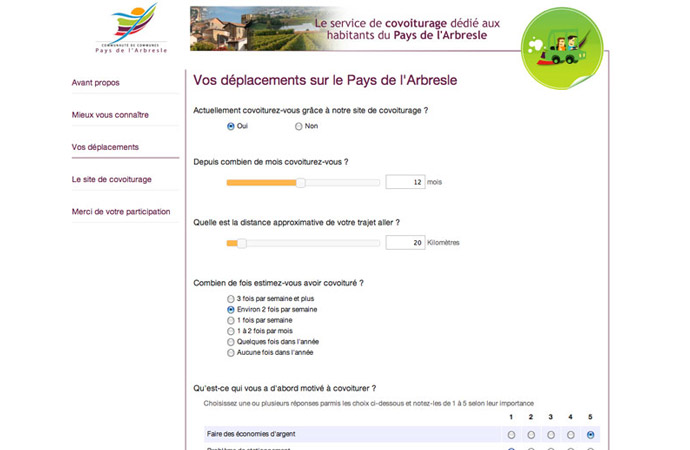 Accueil du calculateur carbone personnel